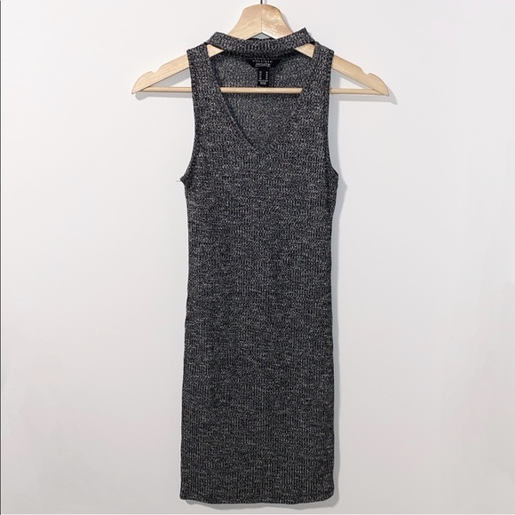 Choker Neck Bodycon Dress - Picture 1 of 3